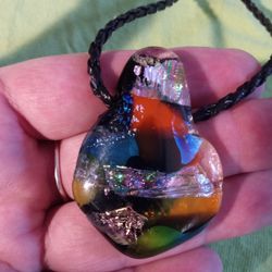 Hand Crafted Dichoric Glass Pendant 6