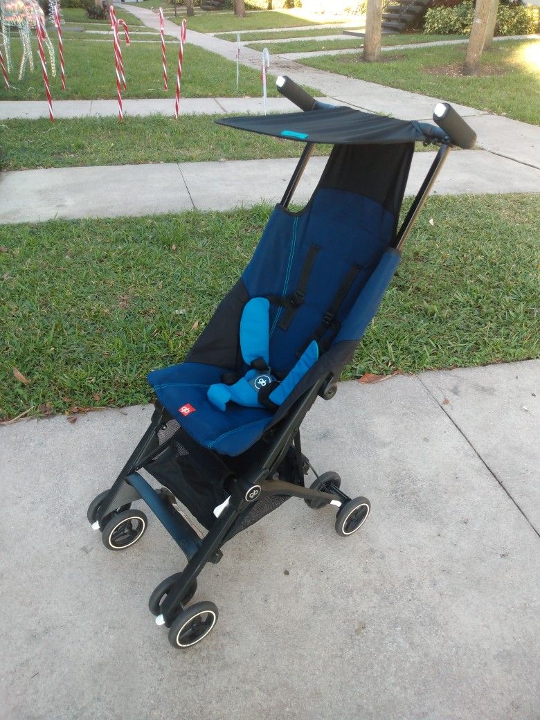 Good Baby "Pockit" Foldable Stroller Compact Lightweight Travel Minimalist Design - Airplane Carry on Compliant - all terrain double wheels