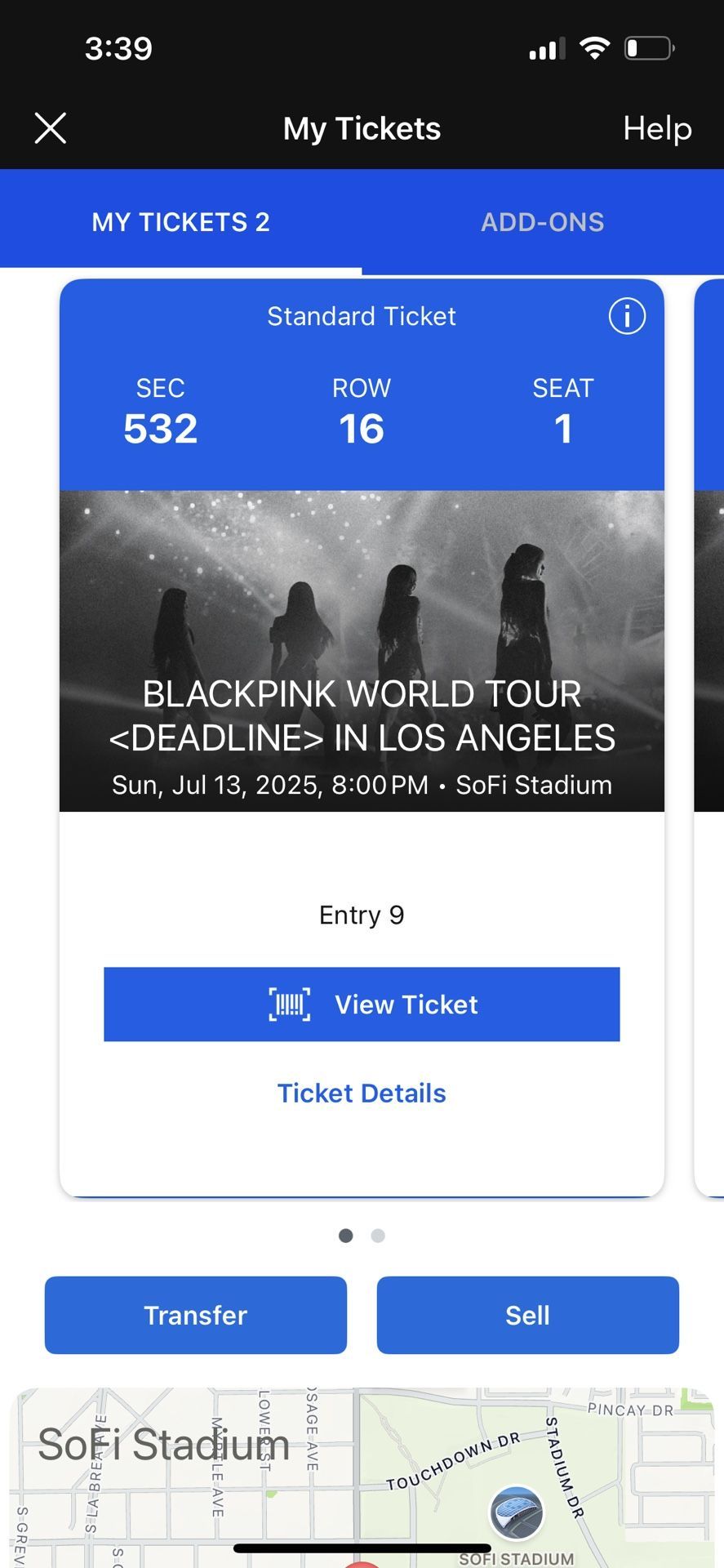 2 Blackpink Tickets 