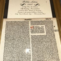 1497 RAR BIBLE LEAF WITH RED INITIALS BY  ANTON KOBERGER /OBO
