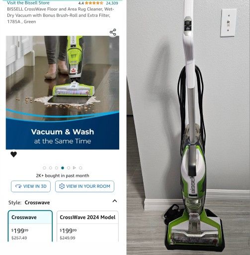 BISELL Vacuum And Wash At The Same Time!!