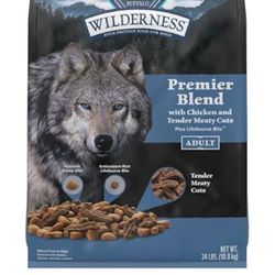 Blue Buffalo Wilderness Premier Blend Dry Dog Food 24lb Bag