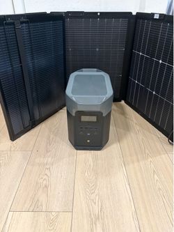 EF ECOFLOW Portable Power Station DELTA Max, 2400wLFP Solar Generator, Full Charge in 1 Hr, 2016Wh Solar Powered Generator for Home Backup +220W Solar