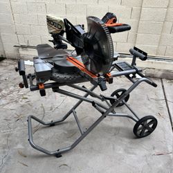 RIDGID Miter Saw And Universal stand Combo