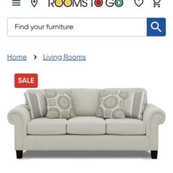 Pennington Sleeper Sofa Cream Upholstered 3-Seater Contemporary