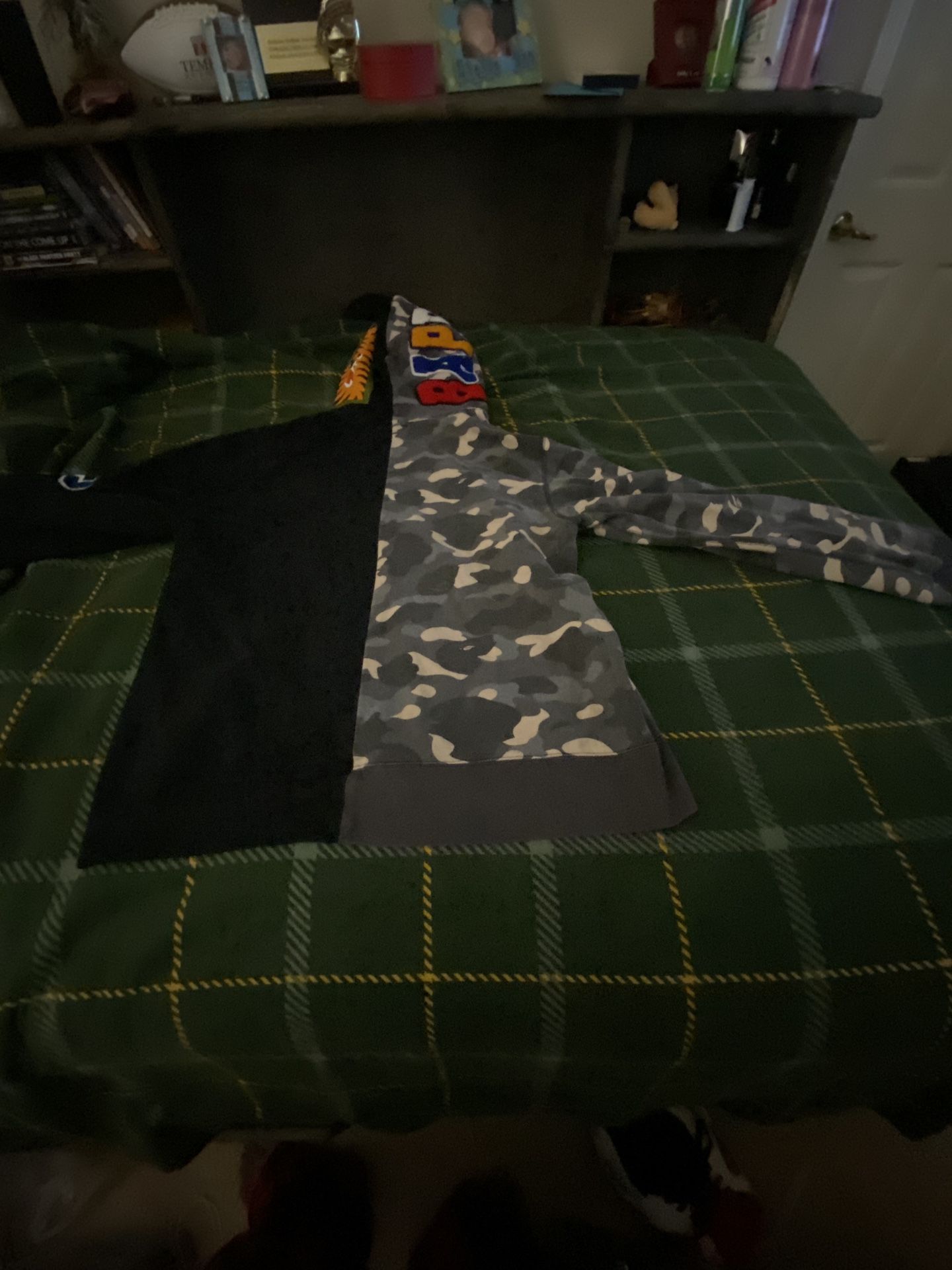 Wgm Shark Hoodie Glow In The Dark Half And Half