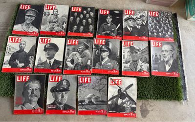 39 Vintage LIFE Magazines | WWII Era Collection | $250 OBO