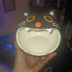 Halloween  Black Cat Candy Dish 