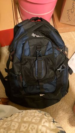 Barely used hiking backpack and water bottle