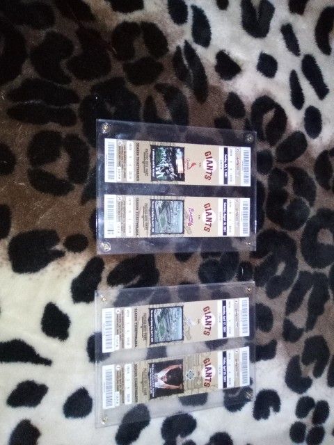 San Francisco Giants Game Day Ticket Stubs