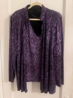 Formal Purple 2 Piece Tank and Jacket