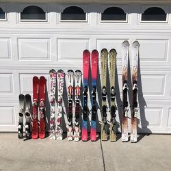 Skis - Rossignol, Salomon, Volkl, ECO, 100-154cm Priced $90-$175