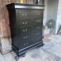 Black 6 Drawer Dresser