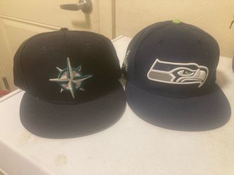 Seattle Mariners & Seahawks Hats – Lot of 2