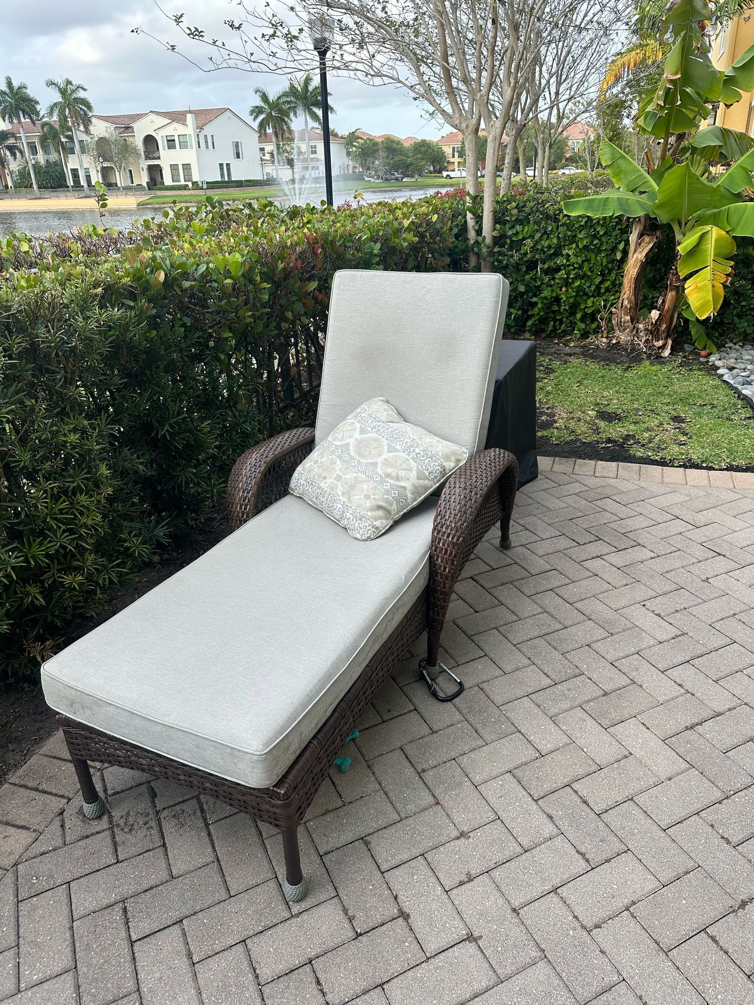 Outdoor Chaise With Cushion