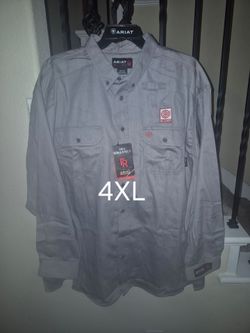 ARIAT FRC GREY BUTTON UP SHIRT