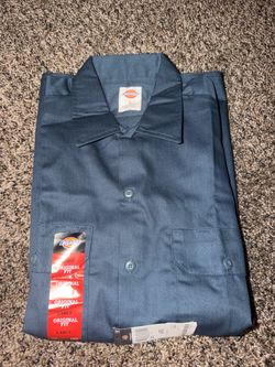 Dickies Original Fit Work Shirt – Blue – Size Large – New With Tags