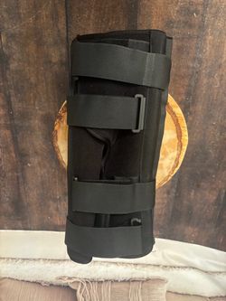 Black Knee Immobilizer Brace Support