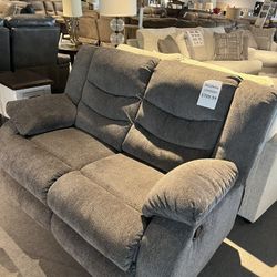 Tulen Gray Reclining Living Room Set[ Sofa&Loveseat]