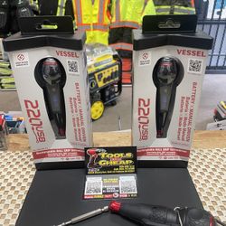 Vessel Rechargeable Ball Grip Screwdriver JAPAN MADE $80 EACH.