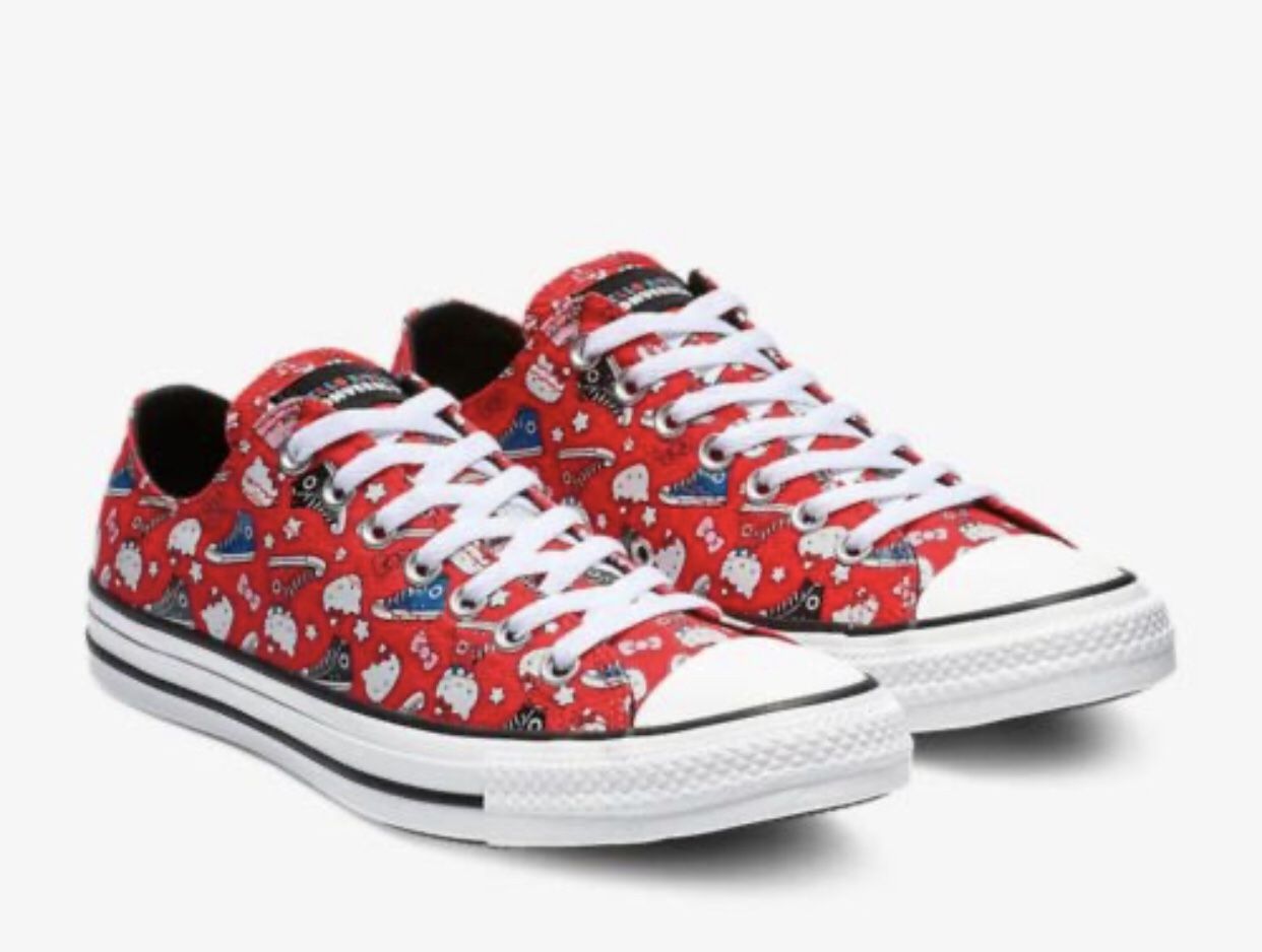 Womens Hello Kitty X Converse Chuck Taylor Low Size Men 5,5 And Wo’s 7,5