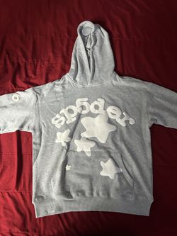SPIDER WORLDWIDE Heather Grey OG Hoodie  (Medium)  [NEW WITHOUT TAGS ] 🕷️ 🩶🤍