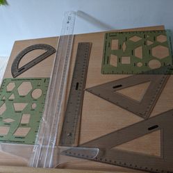 Architect Drawing Table And Art Supplies 