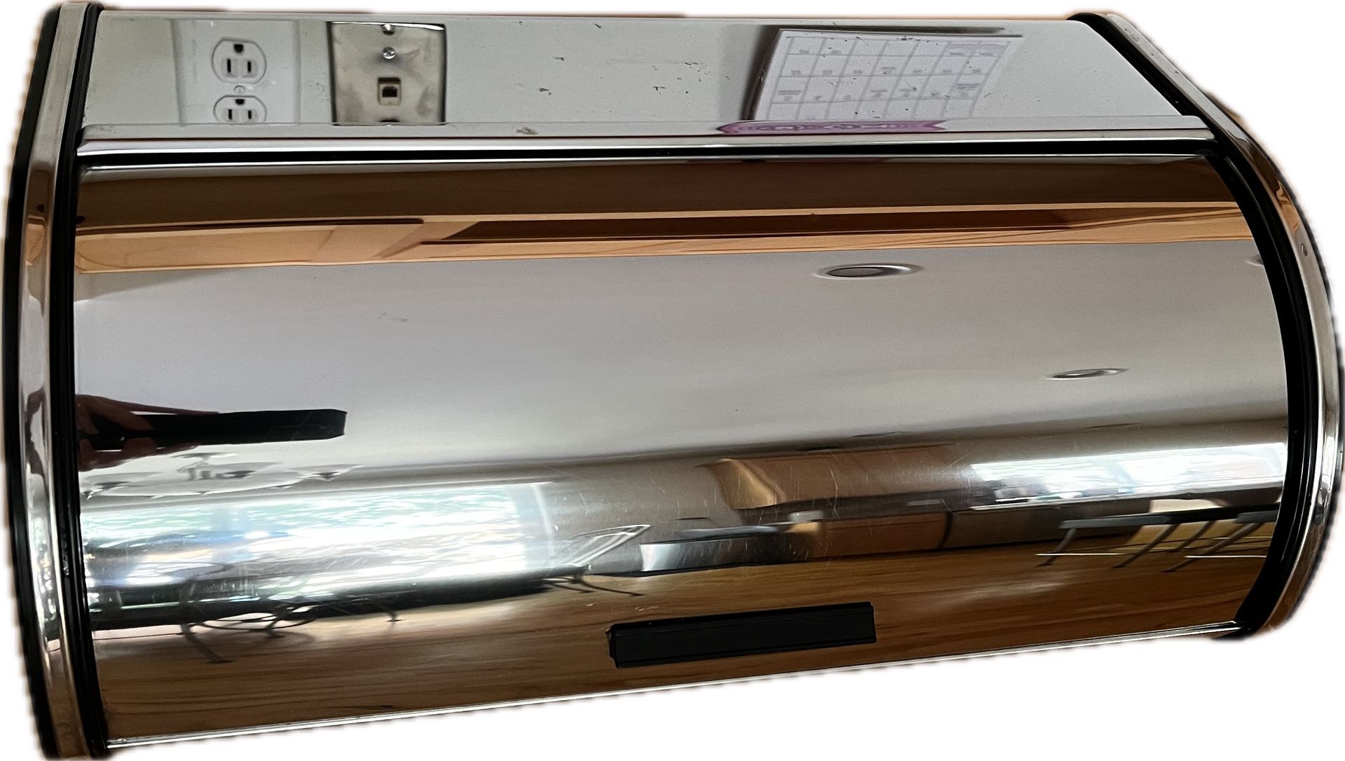 Chrome Bread box