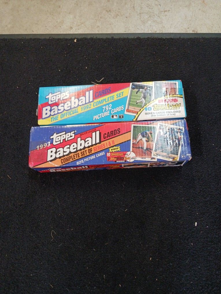 Topps Baseball Cards 1992 And 1993