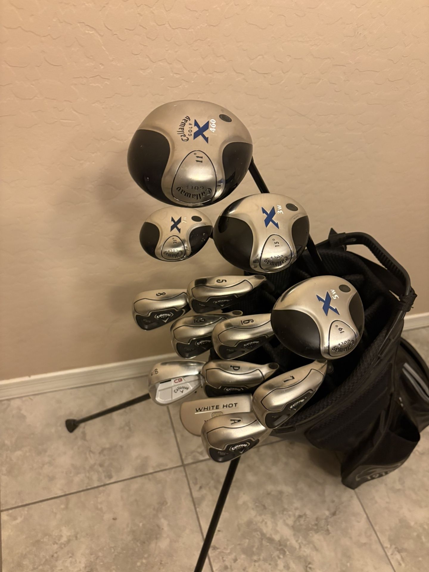 Callaway Golf Clubs Set With Odyssey Putter Pebble Beach Stand Bag