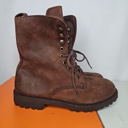 J Crew Boots Brown Leather Women's Size 8