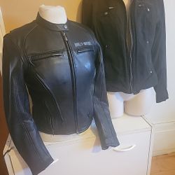 Two Harley Davidson Womens Jackets Size Small