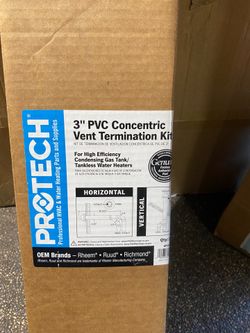 3 inch PVC concentrate vent termination kit