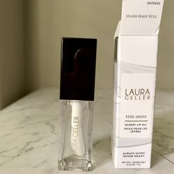 Laura Geller Fine Shine Glossy Lip Oil Glass Half Full 0.25 oz full size
