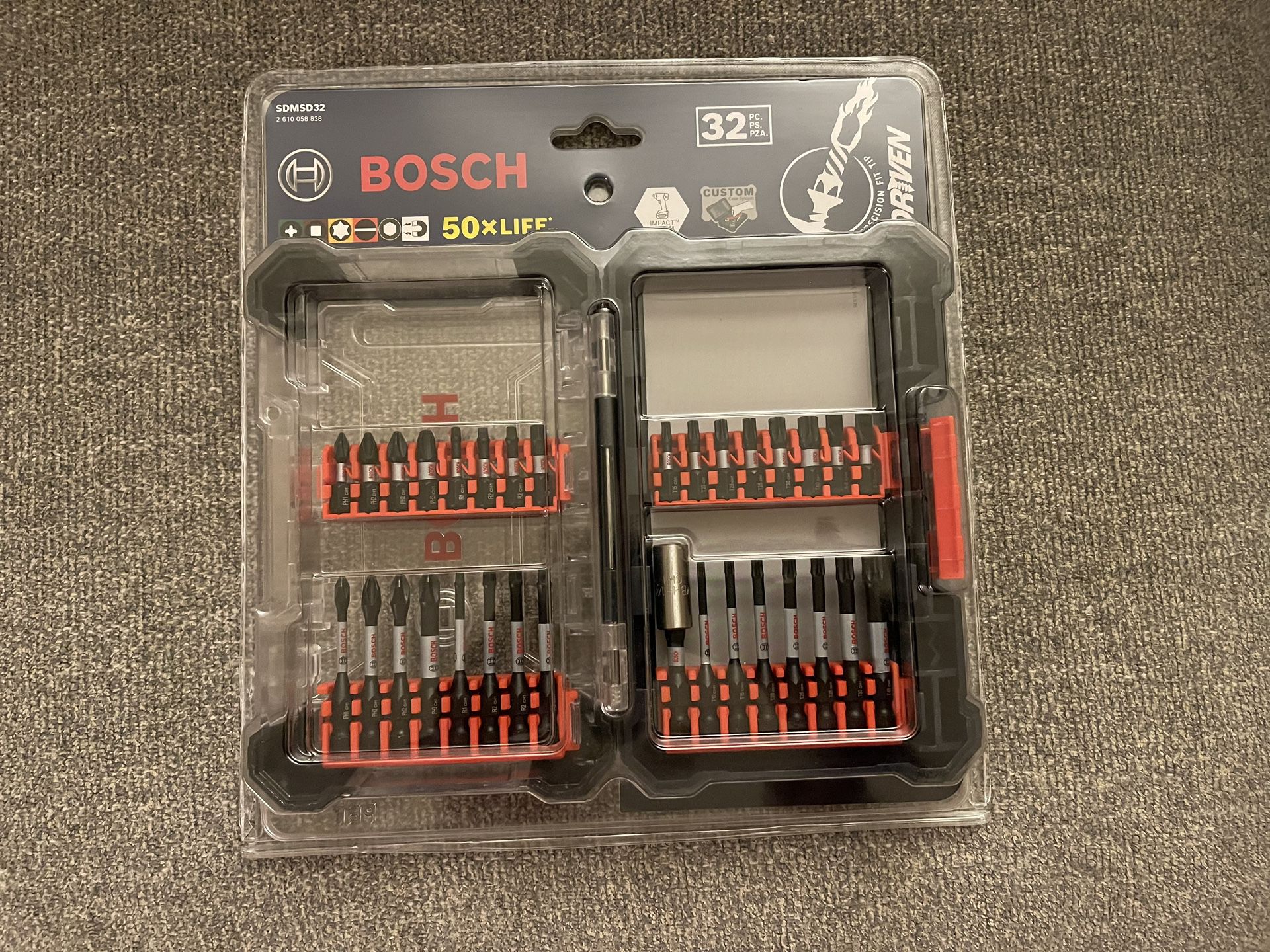 New  Bosch Driven Impact Driver Bit (32-Piece) 