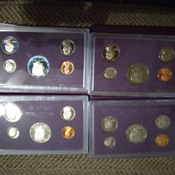 1986s /1988s /1984s 1986s Proof Sets $20 Cada Uno