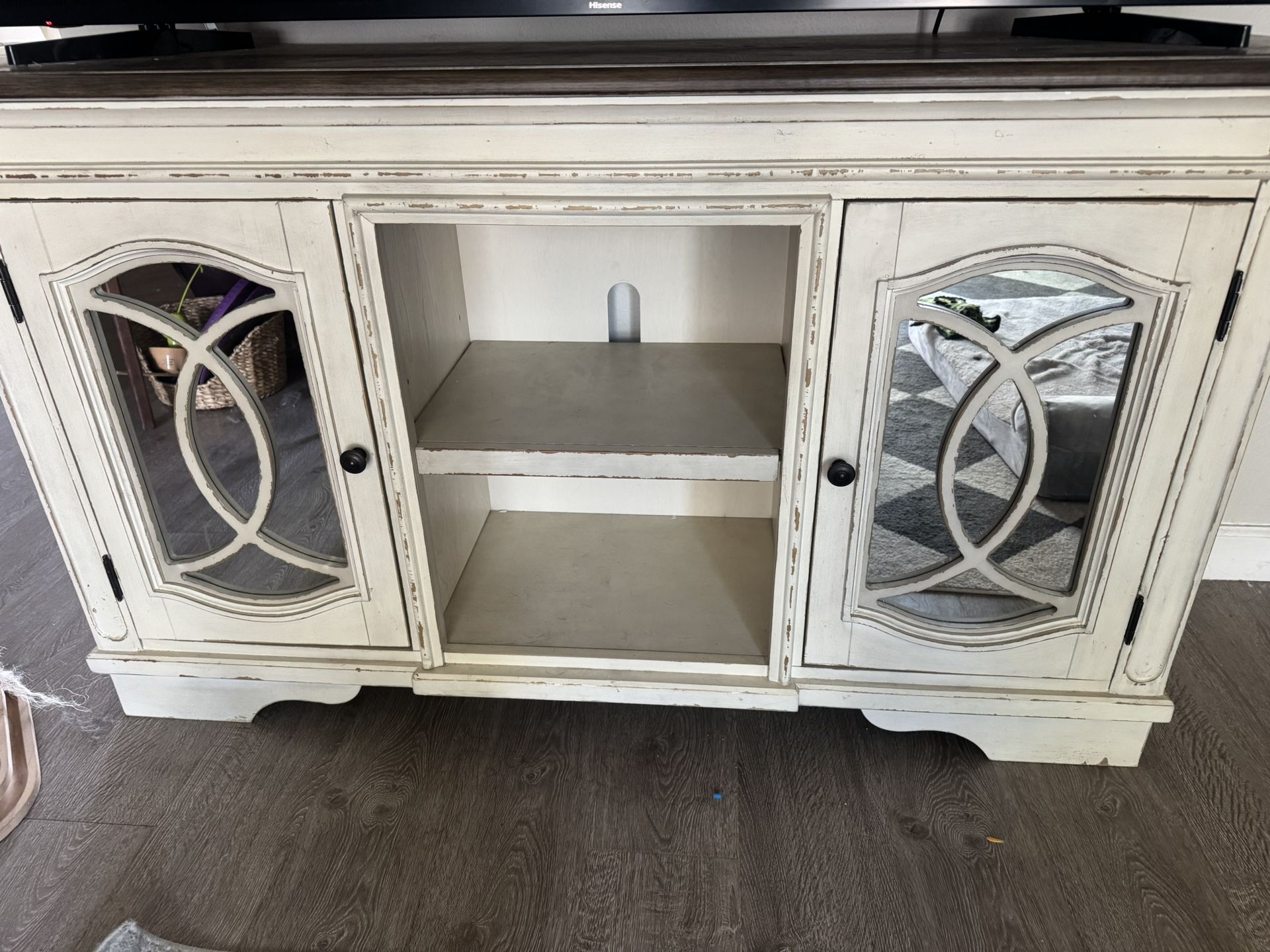 Vintage White Console