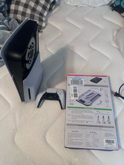 2025 Model Like New |PS5 Slim Disc With cooling/charging stand