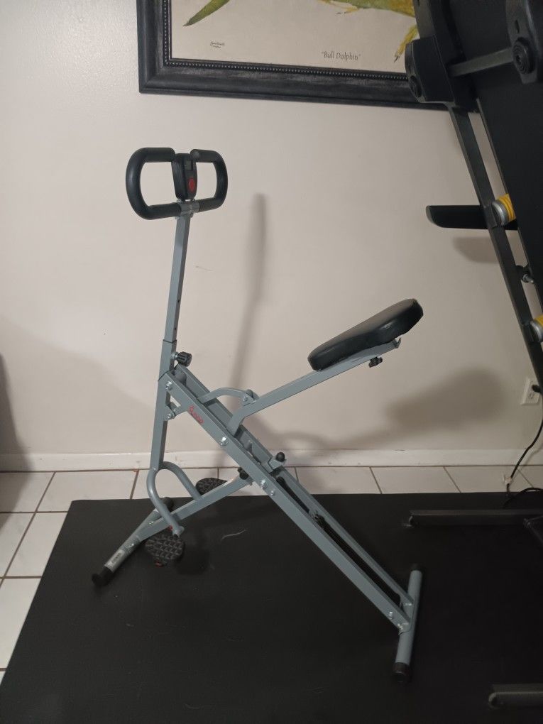 Upright Row-N-Ride Squat Assist Trainer Machine for Abs and Glute