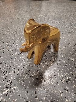Golden Elephant Statue
