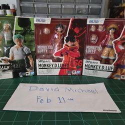 One Piece Luffy And Zorro Sh Figuarts Figures 