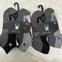 NWT Spyder men’s cushion low cut socks 12 pairs