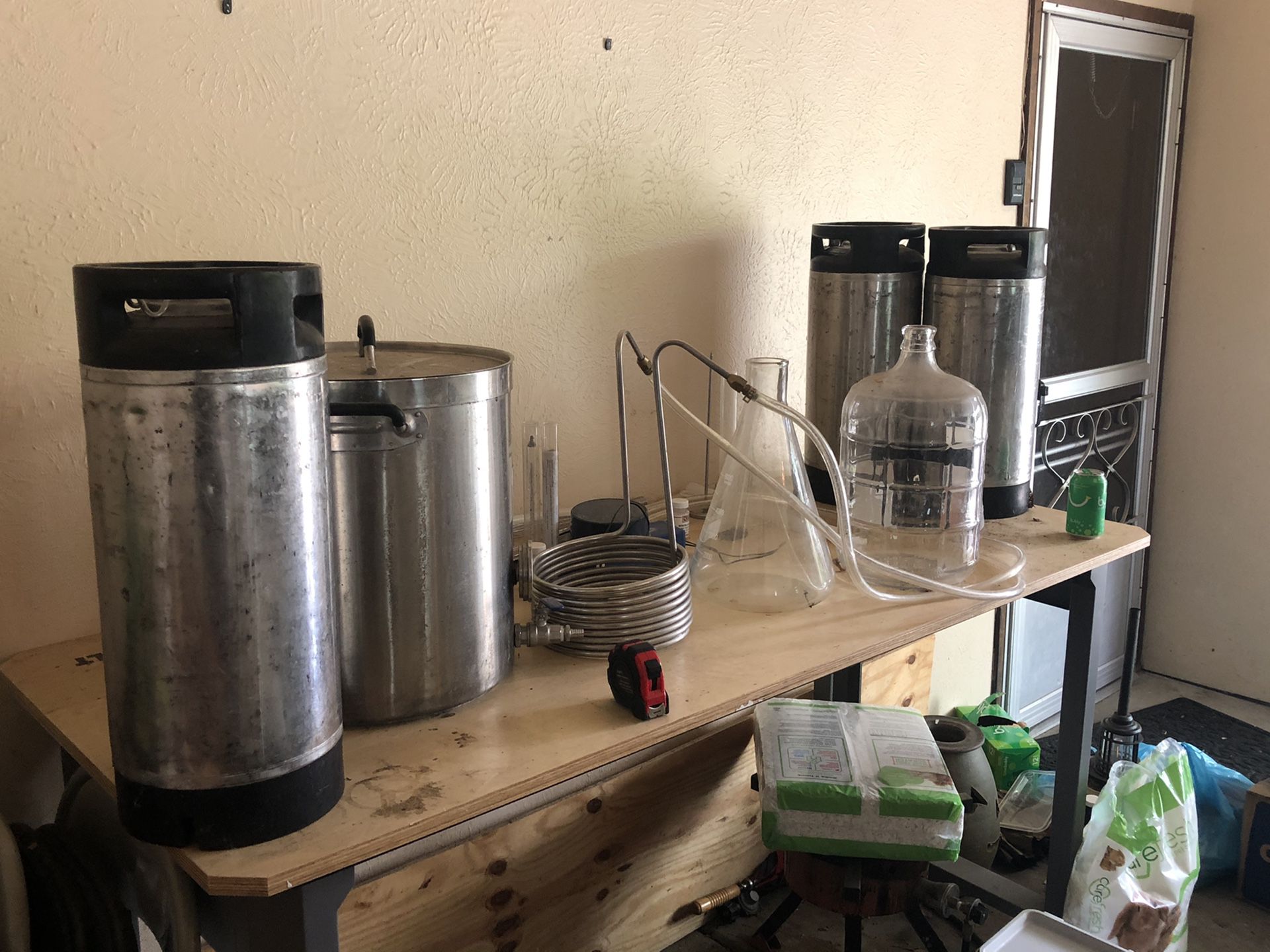 Various home brew equipment