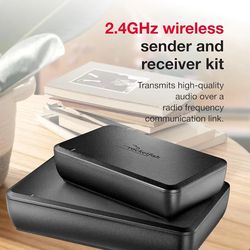 Rocketfish Wireless Rear Speaker Kit - Speaker Kit with Sender & Receiver - Home Theater & Entertainment Audio System