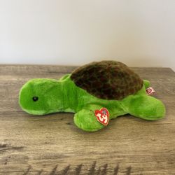 TY Beanie Buddy: Speedy The Green and Brown Turtle