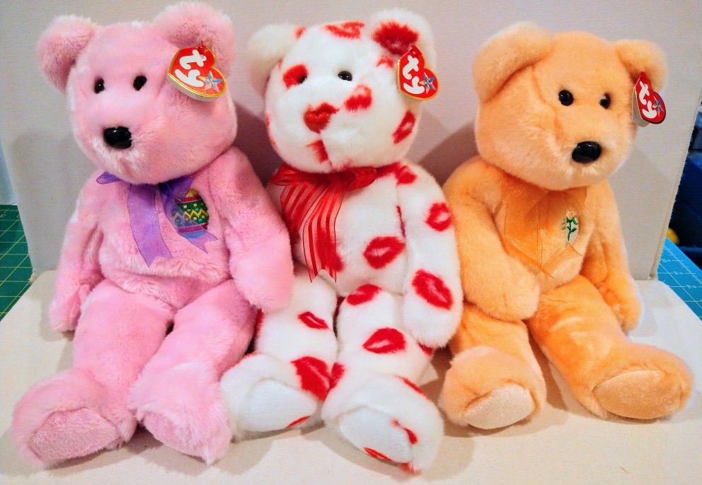 Retired Ty Beanie Buddies--Special Occasion Trio $15 each