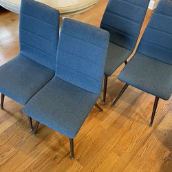 4 Kitchen Table Chairs Upholstered & Comfortable 