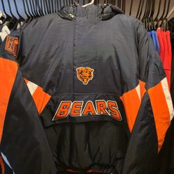 Starter Men's Chicago Bears Line Up 1/2 Zip Jacket