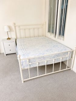 Full Bed frame & Mattress & Night stand