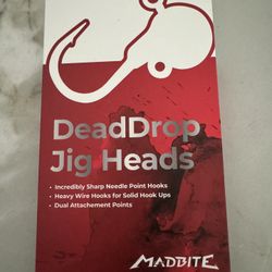 Dead Drop Jig Heads, Lead Jig Heads, Fishing Jig Heads 1/8 Oz 21 Pieces